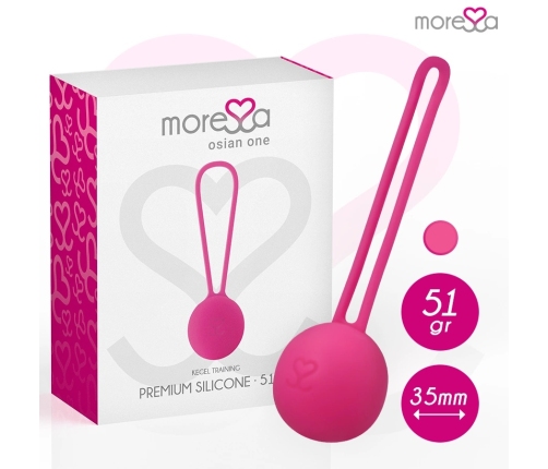MORESSA Osian One Premium Silicone Pelvic Floor Trainer Pink 34mm