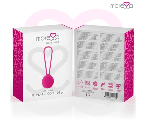 MORESSA Osian One Premium Silicone Pelvic Floor Trainer Pink 34mm