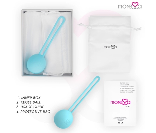 MORESA Osian One Premium Turquoise Silicone Pelvic Floor Trainer 51g