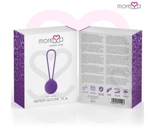 MORESSA Osian One Silicone Pelvic Floor Trainer Ball Lilac 34mm 51g