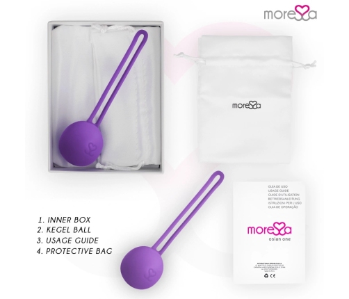 MORESSA Osian One Silicone Pelvic Floor Trainer Ball Lilac 34mm 51g