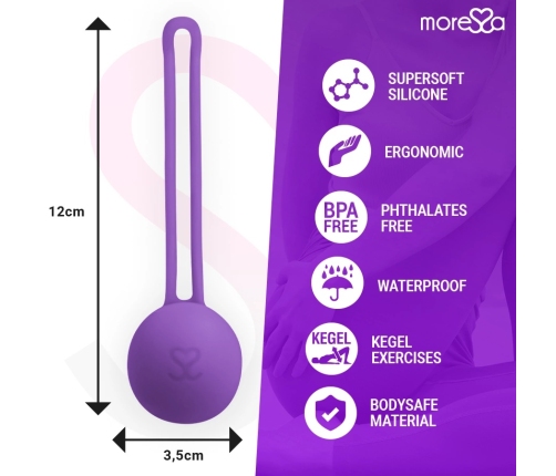 MORESSA Osian One Silicone Pelvic Floor Trainer Ball Lilac 34mm 51g
