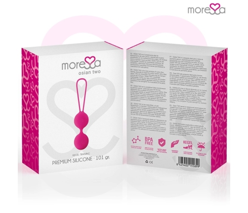 Moressa Osian Two Premium Silicone Pelvic Floor Trainer Pink 35mm