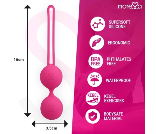 Moressa Osian Two Premium Silicone Pelvic Floor Trainer Pink 35mm
