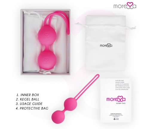 Moressa Osian Two Premium Silicone Pelvic Floor Trainer Pink 35mm