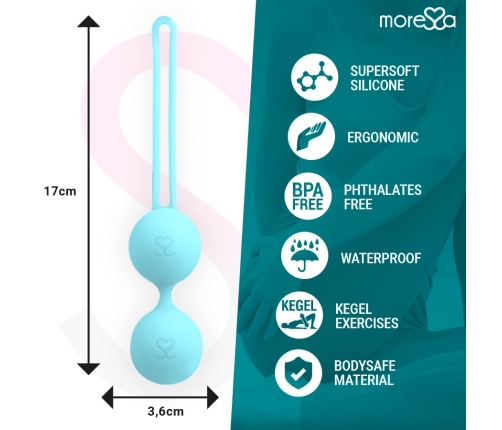 Moressa Osian Three Premium Turquoise - Silicone Pelvic Training Set 85g