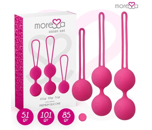 Moressa Osian Set Premium Silicone Pink - Pelvic Floor Training Trio
