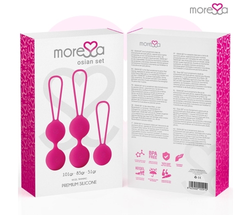 Moressa Osian Set Premium Silicone Pink - Pelvic Floor Training Trio