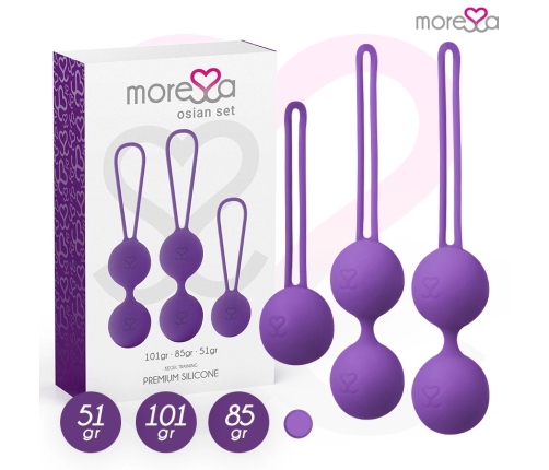 MORESA Osian Set Premium Lilac Silicone Pelvic Floor Training Balls