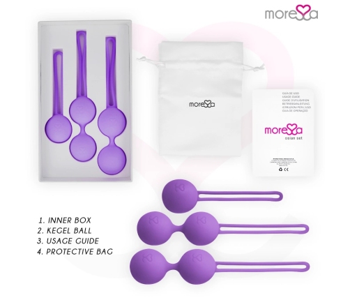 MORESA Osian Set Premium Lilac Silicone Pelvic Floor Training Balls