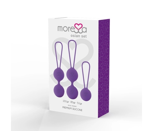 MORESA Osian Set Premium Lilac Silicone Pelvic Floor Training Balls