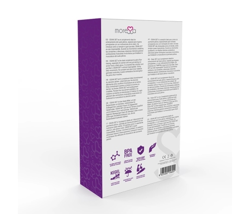 MORESA Osian Set Premium Lilac Silicone Pelvic Floor Training Balls
