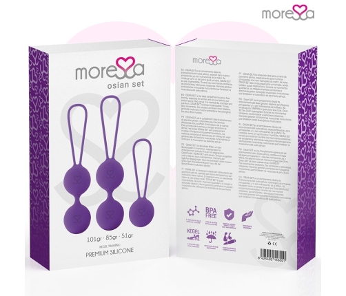 MORESA Osian Set Premium Lilac Silicone Pelvic Floor Training Balls