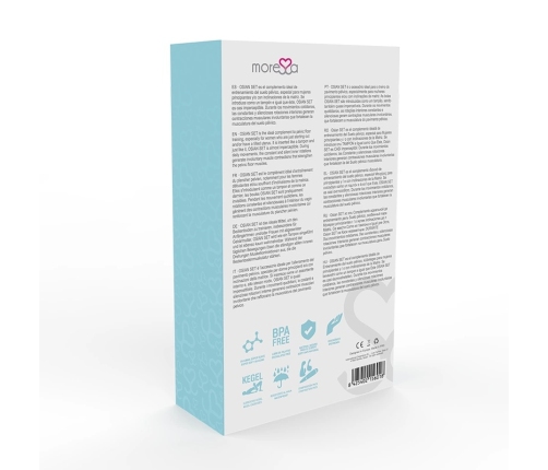 Moressa Osian Premium Pelvic Trainer Set Turquoise Silicone 3 Sizes