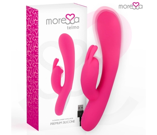 Moressa Telmo Premium Silicone Rechargeable Dual-Action Vibrator 19.5cm