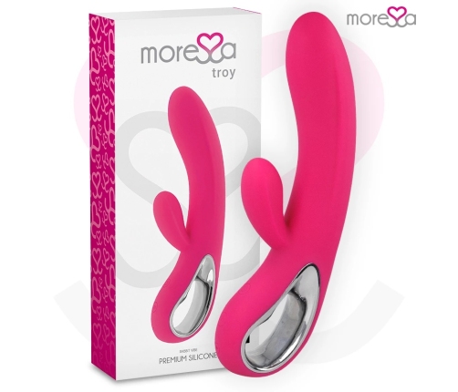 Moressa Troy Premium Silicone Dual Motor Rechargeable Vibrator 20cm