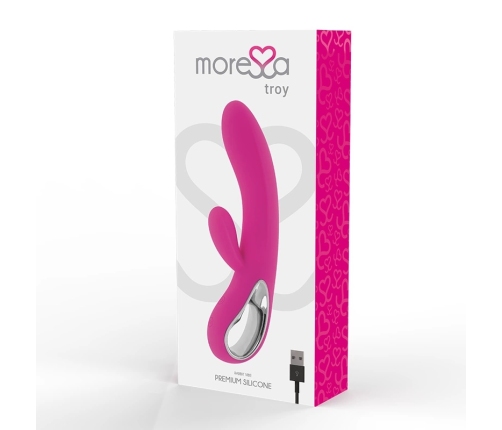 Moressa Troy Premium Silicone Dual Motor Rechargeable Vibrator 20cm