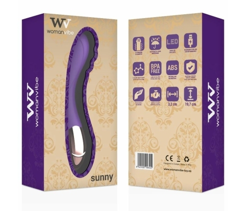 Womanvibe Sunny Rechargeable Silicone Dual-Motor Vibrating Device Lilac/Gold