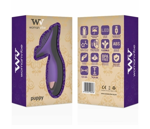 Womanvibe Puppy Silicone Vibrating Pad - 10 Modes, Rechargeable, Pink