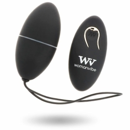 Womanvibe Alsan Black Remote-Controlled Silicone Intimate Egg 12 Modes