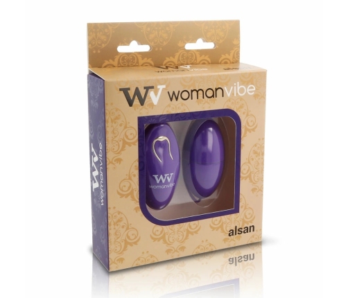 Womanvibe Alsan Remote Control Intimate Egg Silicone Lilac 3.5x7.1cm