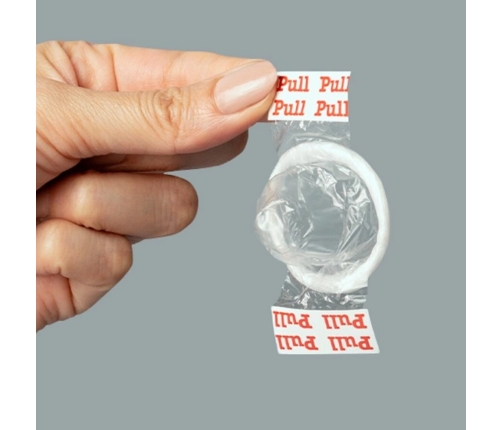 Uniq Pull Latex-Free Intimate Barrier with Strips 3-Pack, Transparent