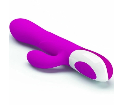Pretty Love Dempsey Rechargeable Inflatable Silicone Massager, Pink