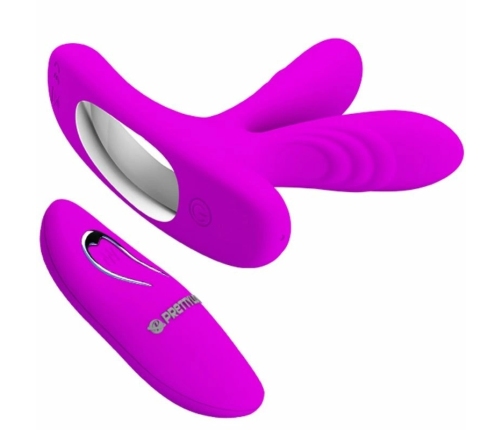 Pretty Love Magic Finger Dual-Point Silicone Massager, 12 Modes, USB