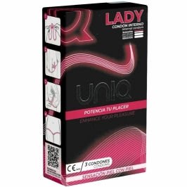Uniq Lady AT-10 Non-Latex Female Protection with Lace Garter 3-Pack