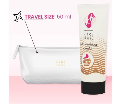 Kiki Travel Cupcake Flavored Water-Based Lubricant 50ml Vegan Formula