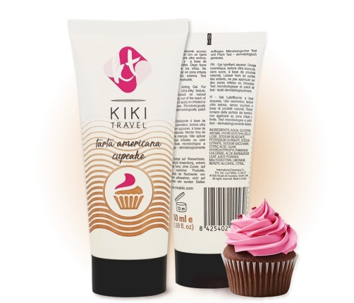 Kiki Travel Cupcake Flavored Water-Based Lubricant 50ml Vegan Formula