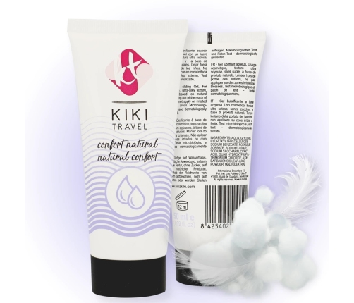 KIKI Travel Comfort Water-Based Vegan Lubricant 50ml - Natural Formula