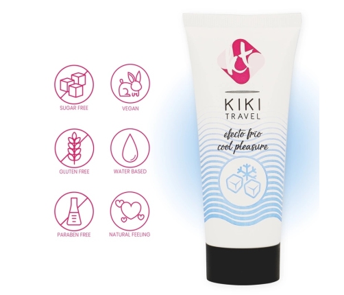 Kiki Travel Cooling Lubricant 50ml - Water-Based, Vegan, Aloe Vera