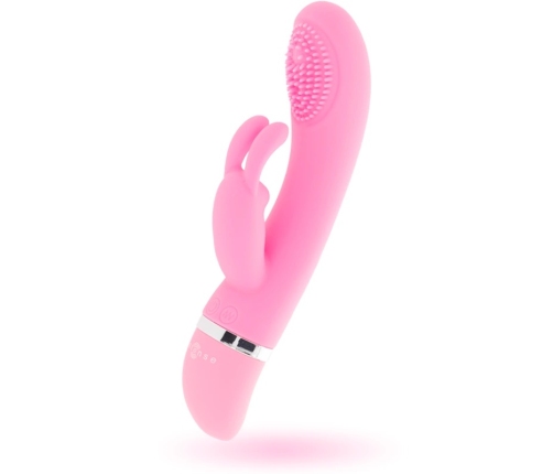 Intense Susy Oscillating Silicone Dual Motor Rabbit Pink 18.8cm