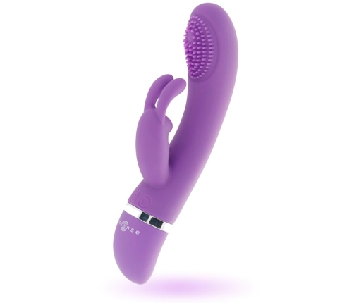 Intense Susy Silicone Rabbit Lilac Oscillating Dual Motor Vibrator 18.8cm