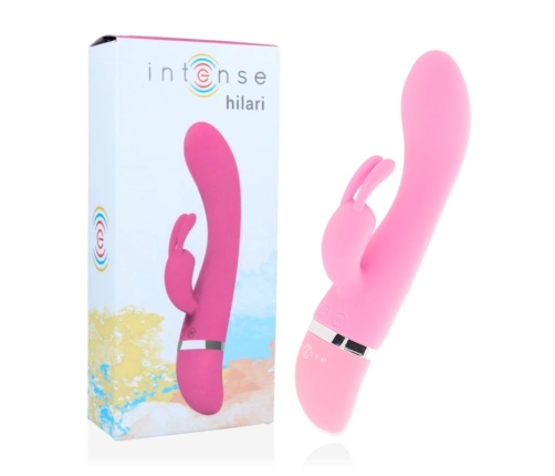 Intense Hilari Pink Silicone Luxe Dual-Motor Flexible Massager 18.9cm