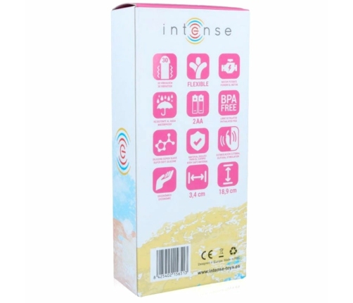 Intense Hilari Pink Silicone Luxe Dual-Motor Flexible Massager 18.9cm