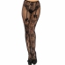 Leg Avenue Floral Pattern Suspender-Style Tights with Bow Accents One Size