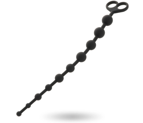 INTENSE Jaiden Silicone Intimate Beads Black 34cm Hypoallergenic