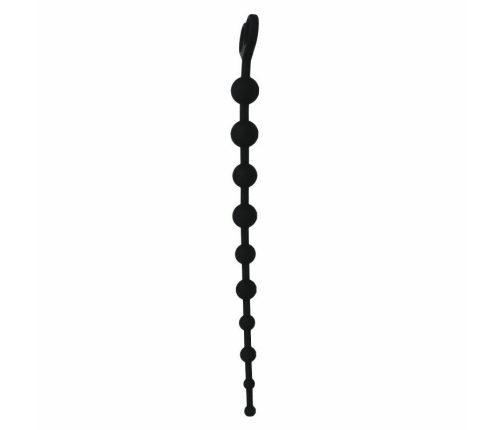 INTENSE Jaiden Silicone Intimate Beads Black 34cm Hypoallergenic