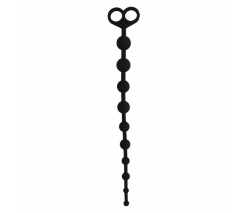 INTENSE Jaiden Silicone Intimate Beads Black 34cm Hypoallergenic