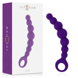 Intense Max Lilac Flexible Silicone Bead System 18.5cm - Body Safe
