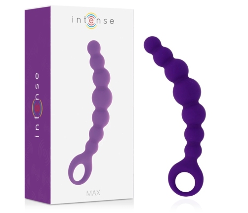Intense Max Lilac Flexible Silicone Bead System 18.5cm - Body Safe