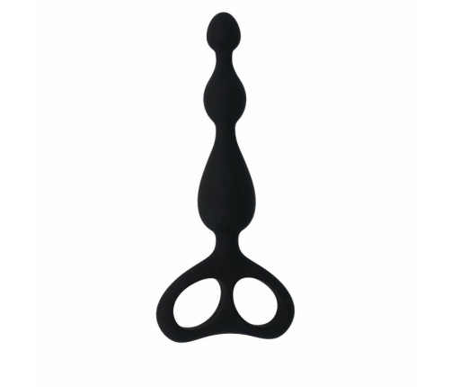 INTENSE Danti Black Silicone Anal Plug 17.5 cm Body-Safe Material