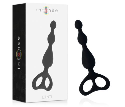 INTENSE Danti Black Silicone Anal Plug 17.5 cm Body-Safe Material