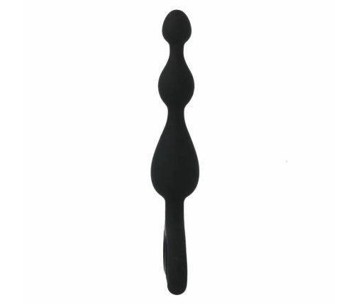 INTENSE Danti Black Silicone Anal Plug 17.5 cm Body-Safe Material