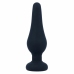 Intense Pipo S Silicone Anal Plug Black 9.8 cm - Classic Tapered Design