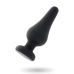 Intense Pipo S Silicone Anal Plug Black 9.8 cm - Classic Tapered Design