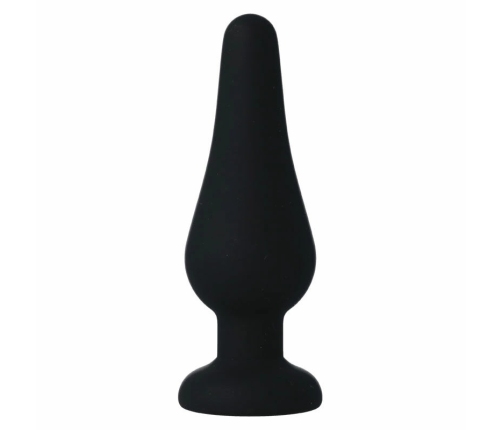 Intense Pipo M Black Silicone Anal Plug 11cm - Compact & Flexible Design