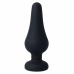 Intense Pipo L Silicone Black Anal Plug 13 cm - Soft Flexible Design